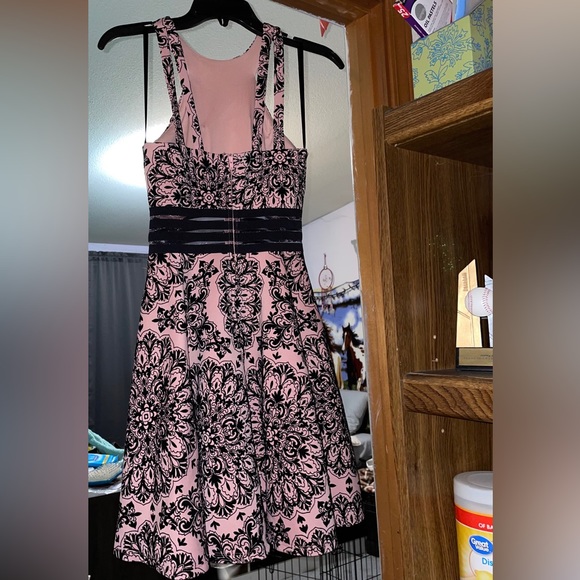 City Studio Pink/Black Prom Dress - Picture 2 of 4